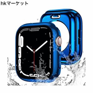 【2023夏強化版】AMAPC for Apple Watch ケース 360度全面防水 バンド 水泳・スポーツ専用 ガラスフィルム 一体型 apple watch 用 カバー