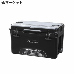 MOON LENCE クーラーボックス 大容量 40QT (38L) 5日保冷 ハードクーラーボックス アウトドア キャンプ BBQ ピクニック レジャー ブラッ