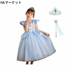 [MUXIU] プリンセス ドレス 女の子 ハロウィン 仮装 姫風 子供 可愛い 人気 ワンピース コスプレ ？生日 お遊戯会 文化祭 演奏会 パーテ