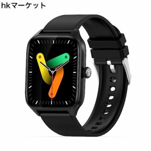 IGYLAR スマートウォッチ Smart Watch 1.96インチ大画面 通話機能付き Bluetooth5.2 歩数計 腕時計 天気予報 多機能 音楽再生 IP67防水 