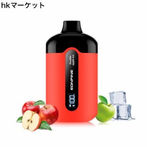 Eonfine 電子タバコ 使い捨て LEDスクリーン付き ベイプ 8500回吸引可能 vape 禁煙 持ち運び ニコチン無し電子タバコ 爆煙 水タバコ ニコ