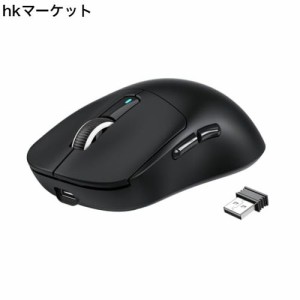 A.JAZZ 超軽量49g ゲーミングマウス ワイヤレス2.4 G/無線Bluetooth/有線Type-C マウス オリジナル位相PAW3395センサー 最高クラスの精度