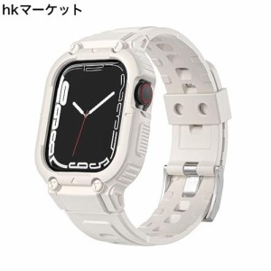 [KANOYO] Apple Watch バンド 対応 45mm 44mm 42mm 41mm 40mm 38mm アップルウオッチ バンド アップルウオッチ ベルト 一体型 全面保護 