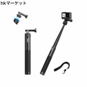 Ulanzi 154cm自撮り棒 Go-Quick II クイックリリース Gopro用自撮り棒 目に見えない 自撮り棒 長さ24.5cm から154.3cmまで 調節可能 8階