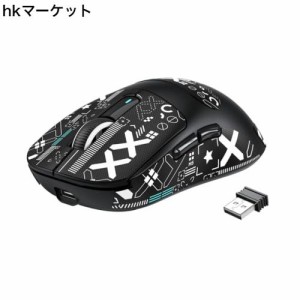 A.JAZZ 超軽量49g ゲーミングマウス ワイヤレス2.4 G/無線Bluetooth/有線Type-C マウス オリジナル位相PAW3395センサー 最高クラスの精度