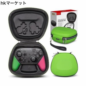 sisma コントローラケース for Switch Proコントローラ セミハード ケース 収納 ポーチ ワイヤレスコントローラー全体を守ります『緑色』