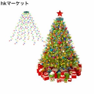 Etopgo LED イルミネーションライト クリスマスツリー ライト 2mX8本 280球 クリスマス飾りライト ストリングライト 8種類モード IP44防