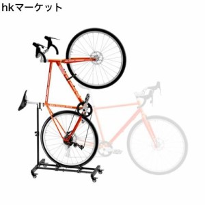 Sttoraboks 縦置き自転車 スタンド 直立サイクルスタンド 高さ調整が可能 自転車ディスプレイスタンド 室内保管用 自転車バイクスタンド 