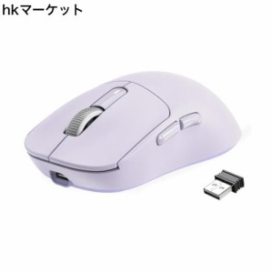 A.JAZZ ゲーミングマウス 超軽量49g ワイヤレス2.4 G/無線Bluetooth/有線Type-C マウス オリジナル位相PAW3395センサー 最高クラスの精度