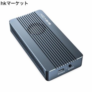 ACASIS，40Gbps超高速，M.2SSD外付けケース,USB4.0 NVMe M.2 SSDケース,Thunderbolt 4/3 USB4/3.2/3.1/3.0/2.0互換性あり,ファン付きアル