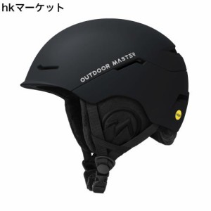 OUTDOORMASTER スキー ヘルメット MIPS スノーボード ヘルメット バイザー付き スノーヘルメット 通気スイッチ 全方位調整アジャスター 