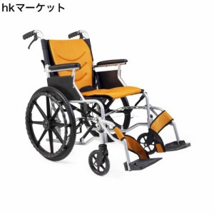 PIPIBEAR 車椅子 折りたたみ車イス 自走式車いす アルミ製 介助・自走 兼用 簡易車椅子 折り畳み 軽量 コンパクト 手押し 軽い車椅子 背