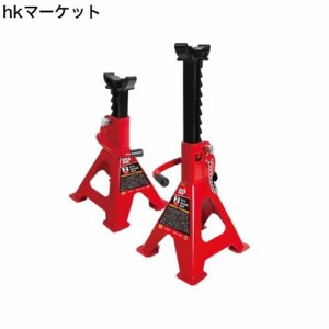 BIG RED ジャッキスタンド 2t 2個セット リジットラック 最低位268mm/最高位418mm 高さ10段階調整可能 スチール製 タイヤ交換 車用 耐荷