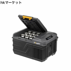 BougeRV ポータブル冷蔵庫 車載冷蔵庫 車載冷蔵冷凍庫 9L 9リットル -20℃〜20℃ コンプレッサー式 急速冷凍 AC100V DC12V/24V コンパク