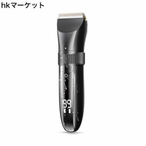 バリカン ヘアカッター 散髪用 電動バリカン 充電式 大容量充電池 IPX7防水 2つのモード 5段階刈り高さ調節 6種類ガイドコーム 超低騒音 