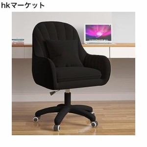 オフィスチェア デスクチェア パソコンチェア 360度回転 キャスター付き椅子 座面昇降 社長椅子 腰クッション付き 勉強椅子 コンパクト 
