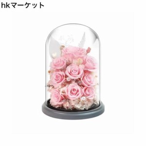 プリザーブドフラワー レッドロー ズバラ 赤い薔薇 バラ花 プレゼント 永遠の花 妻 バラ ギフト ガラスポット ケース入り ライト ロマン