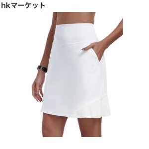 [YIRUIYA] プリーツスカート スカート レディース スコート ゴルフ テニス プリーツスカート インナーパンツ ポケット付き 軽量 通気性 