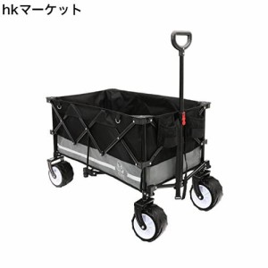 CYT キャリーワゴン 大容量 156L 耐荷重100kg アウトドアワゴン キャリーカート 自立収納 コンパクト キャンプ 釣り 買い物 大型タイヤ 