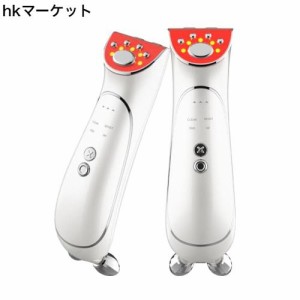 Micfendy【2024新登場】美顔器 RF美顔器 目元美顔器 イオン導出 イオン導入 EMS 微電流 LED搭載 1台6役 4種類モード 3段階レベル 超音波