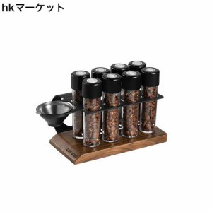 MHW-3BOMBER コーヒー豆保存容器 コーヒーキャニスター 一方通行エキゾースト高密閉性 ロート付き 8個セット 計量キャニスター 珈琲豆収