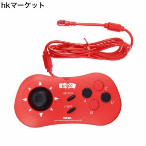 UNICO Mini PAD - SNK MVS Mini用 有線ゲームコントローラ ミニゲームパッド NEOGEO Mini/NEOGEO Arcade Stick Proにも対応 - 赤