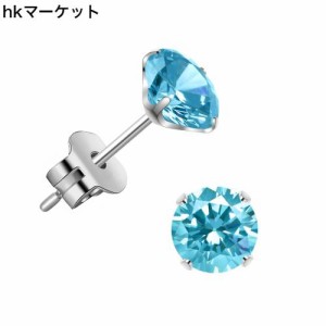 医療用 純チタン ピアス つけっぱなし用 セカンド ファーストピアス メンズ レディース 4本爪2/3/4/5/6mm 最高級AAAAAジルコニア CZ 軸太