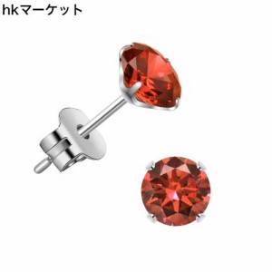 医療用 純チタン ピアス つけっぱなし用 セカンド ファーストピアス メンズ レディース 4本爪2/3/4/5/6mm 最高級AAAAAジルコニア CZ 軸太