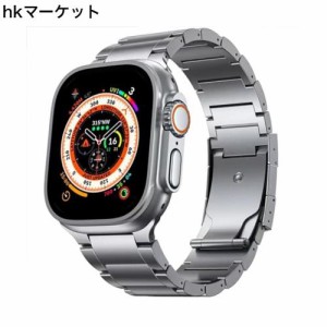 コンパチブル apple watch バンド チタン製 軽量 丈夫 iWatch SE/Series Ultra2 Ultra 9 8 7 6 5 4 3 2 1対応 38mm 40mm 41mm 42mm 44mm 