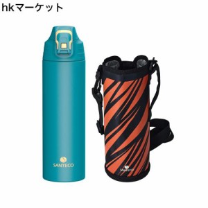 SANTECO 水筒 1リットル 魔法瓶 1000ML ステンレスボトル スポーツ 真空断熱 保冷 保温 洗いやすい 直飲み 飲料対応 おしゃれ NEVIS ブル