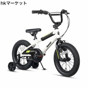 【AVASTA】Gemini 14インチ子供用BMX自転車 かっこいい街乗りBMX自転車 3歳 4歳 5歳 幼児 小学生 男の子 女の子 こども乗り練習 前後輪ブ