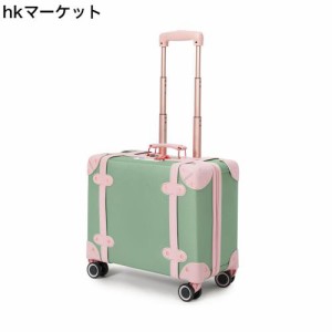 [NZBZ] キャリーケース レトロ スーツケース かわいい キャリーケース 革 機内持ち込み 軽量 キャリーバッグ おしゃれ 修学旅行 TSA スー