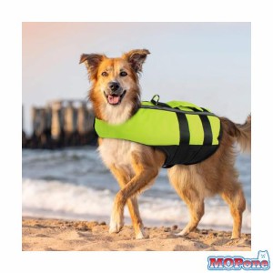 PETLESO 犬ライフジャケット 救命胴衣 空気バッグ式犬ライフジャケット ペット水泳補助具 サイズ調節可能、用 Lサイズ