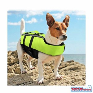 PETLESO 犬ライフジャケット 救命胴衣 空気バッグ式犬ライフジャケット ペット水泳補助具 サイズ調節可能、用 Mサイズ