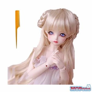 人形 ウイッグ かつら ドール用 1/3 1/6 Bjd SD ドールウィッグ カール ロング ストレート 髪 耐熱 180℃ 高温 カツラ 6-7 インチ 15〜16