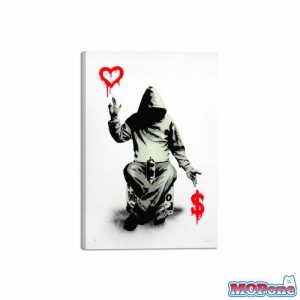 Banksy バンクシー 愛とお金 ポスター アートパネル 絵画 写真 アートパネル 壁掛け 部屋飾り 背景絵画 美しい贈り物 プレゼント-リビン