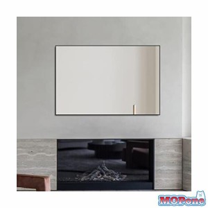 ANYHI 長方形 壁掛け鏡 91.5 x 61 cm 洗面所ミラー 壁用 垂直または水平 洗面台 鏡 壁掛け
