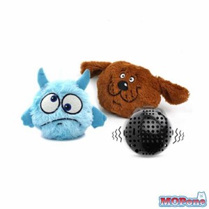 PETLESO 犬電動おもちゃ 動く 犬噛む ボール ぬいぐるみ 音の出る玩具 小中型犬 カバーセット2