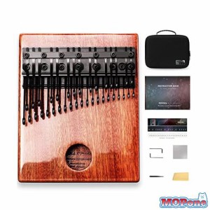 MOOZICA 36キーカリンバ 半音階 二段の半音付き ピアノタイプ Kalimba クロマティック カリンバ プロフェッショナル 親指ピアノ マホガニ