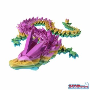 AXICIR 3D プリント美しい柔軟なクリスタルドラゴン置物装飾 (ドラゴン)