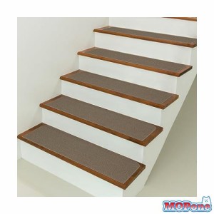 セリオン 吸着階段マット 階段用ステップマット ずれない 吸着マット 防音 滑り止め付き 洗えるカーペット ペット用 階段保護 キズ防止 