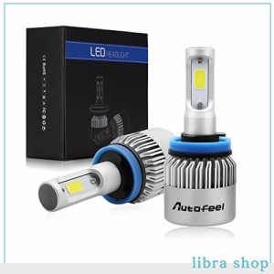 Autofeel【正規品】 ヘッドライト LED H8/H11兼用 6500K DC9V-32V LEDチップ搭載モデル 放熱ファン付き 5年保証