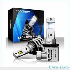 NOVSIGHT H11 LEDヘッドライト H8/H9/H16 新車検対応 一体型 ledバルブ 車/バイク用 DC9-32V 高輝度 15000LM 6500K ホワイト 無極性 切れ