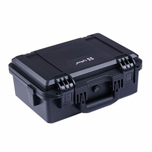 Lykus HC-3310 防水ハードケース 格子状カットスポンジが内蔵 内寸:33x21x13.5cm カメラ、ピストル、小型ドローン、ビデオカメラ、アクシ