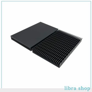 Awxlumv ヒートシンク 冷却板 放熱板 アルミニウム 大型 クーラー HDDクーラーPCBボードLEDマザーボード用 適用 (150 x 93 x 15 mm 黒) 2