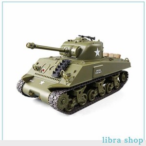 HJKLMM 戦車 ラジコン2.4GhzリモコンアメリカのシャーマンM4A3 /パーシングM26中戦車1/30スケールモデル、シミュレーションサウンド/アク