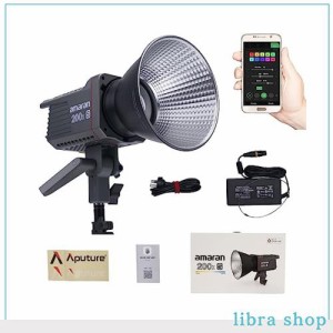 【 Aputure 正規品】Amaran 200X S 200XS 二色 COB LED ビデオライト,DC/AC 電源、APP 制御連続スタジオ LED ライト、ポートレート、スタ