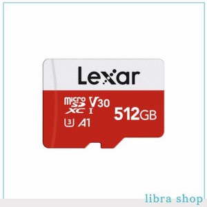 Lexar マイクロsdカード 512GB microSDカード UHS-I 読取り最大100MB/秒 U3 Class10 A1 V30 4K Ultra HD動画撮影 microSDXC「SDアダプタ