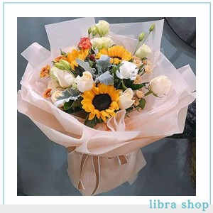 ラッピングペーパー 花束 フラワー 包装紙 工芸品 贈り物 ギフト梱包用 半透明 柔らかい霧感 厚手 防水OPPラッピング紙 花屋 ギフトショ