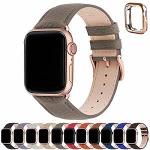 アップルウォッチ バンド Apple Watch バンド アップルウォッチベルト 本革 装着簡単 保護ケース付き レディース メンズ 1/2/3/4/5/6/7/8